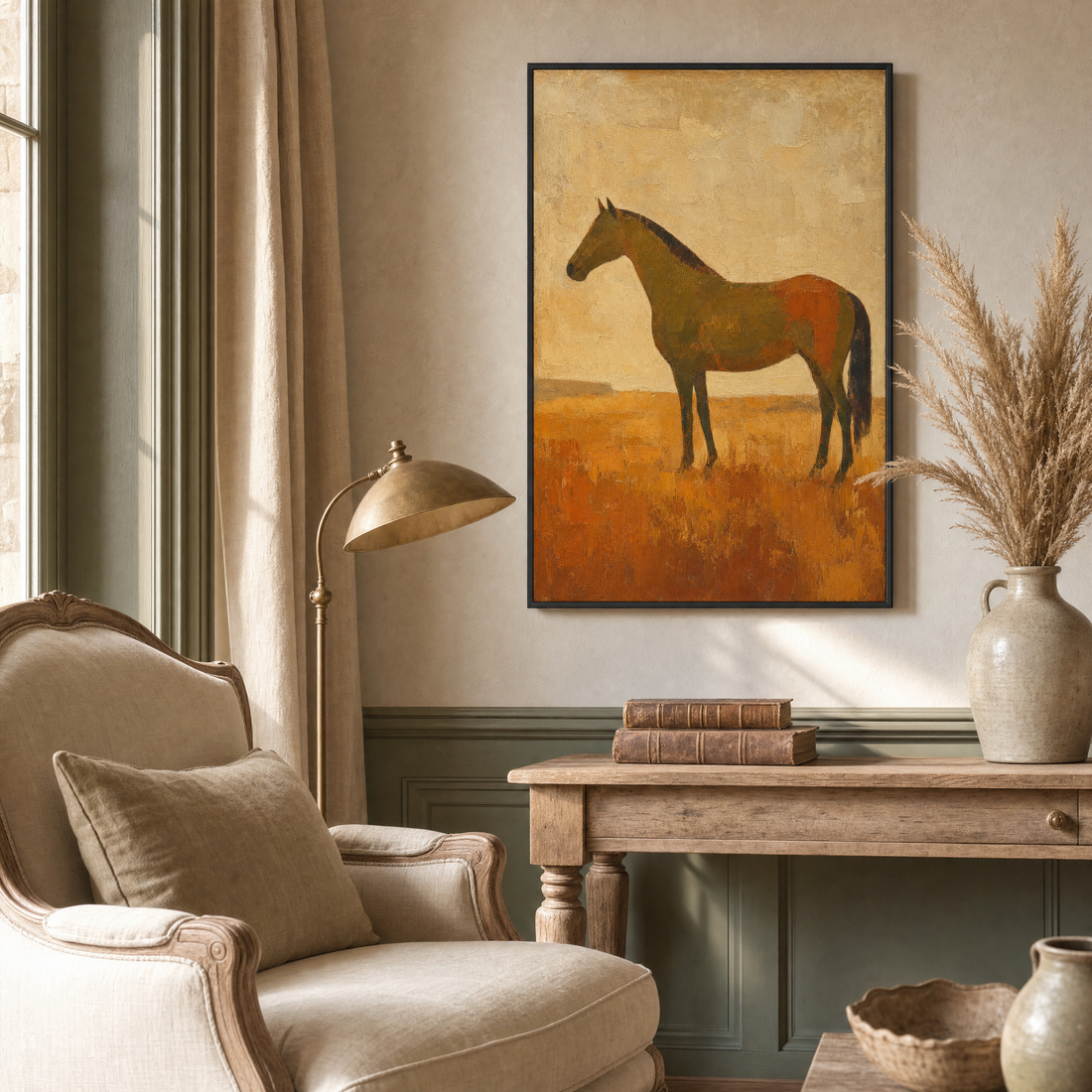 Détail d'une peinture à l'huile peinte à la main