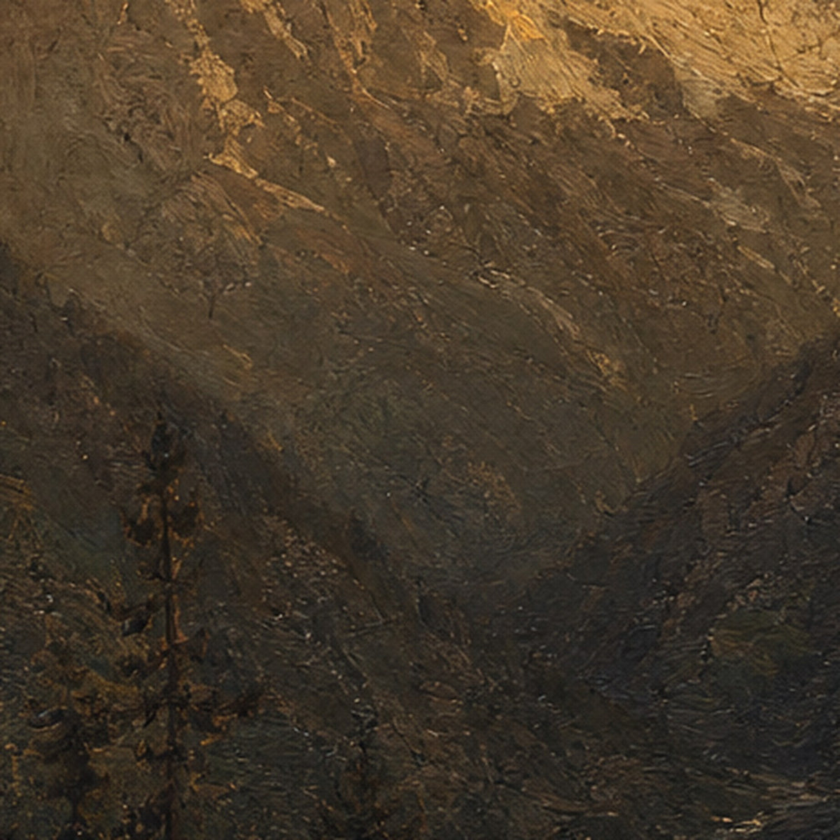 Détail de la matière, huile peinte à la main