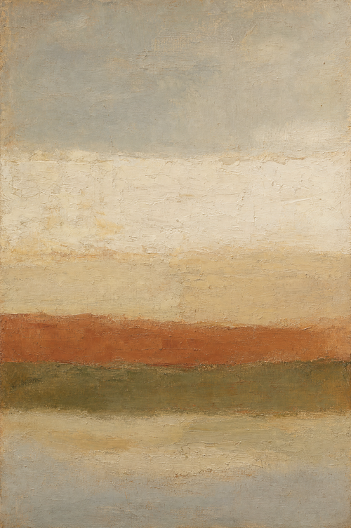 Horizon de terre, peinture à l'huile Maison Patine