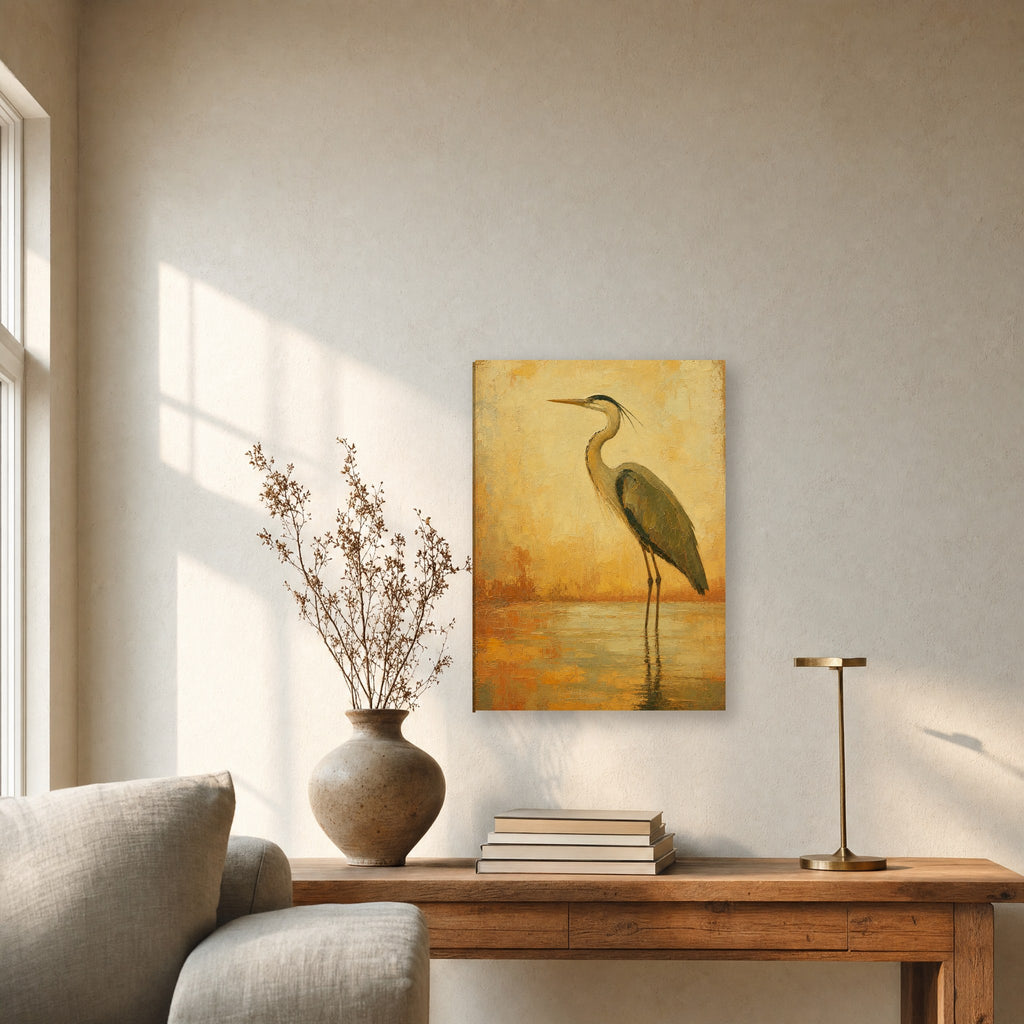 Œuvre accrochée dans un intérieur