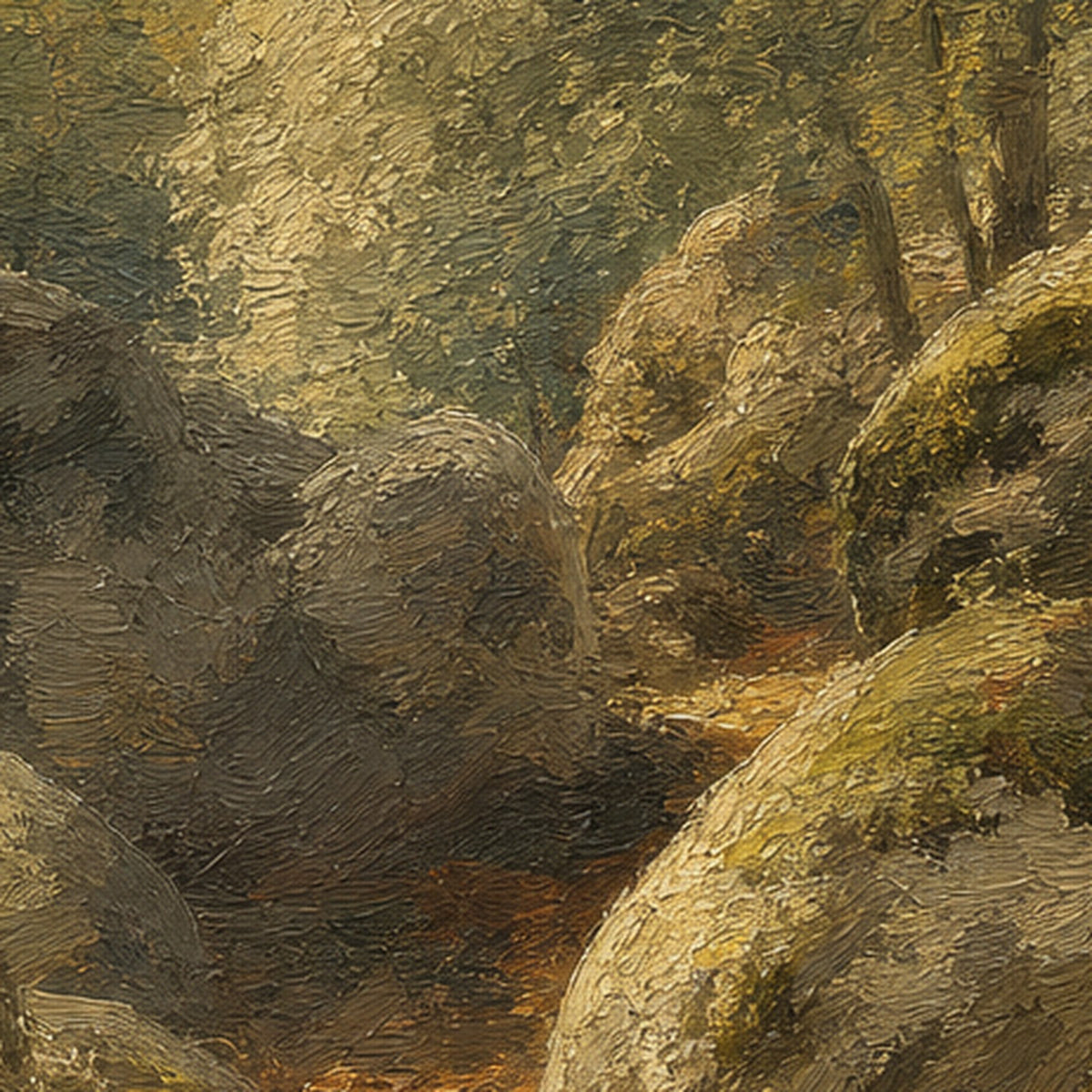 Détail de la matière, huile peinte à la main