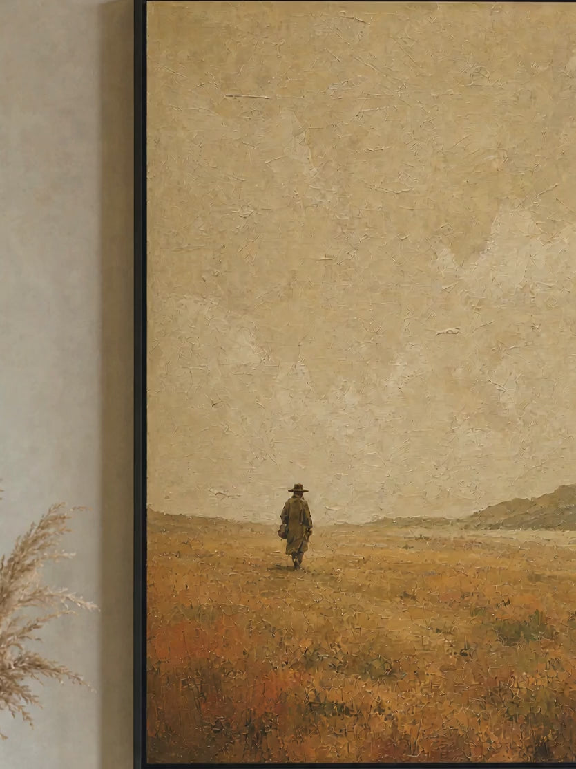 Le promeneur des collines en vidéo, de la texture au salon