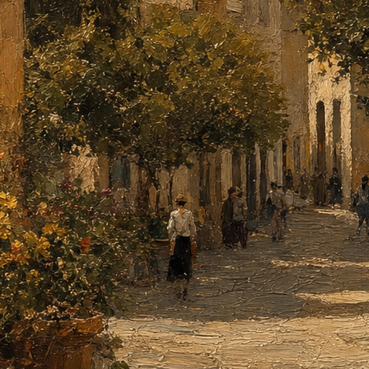 Détail de la matière, huile peinte à la main