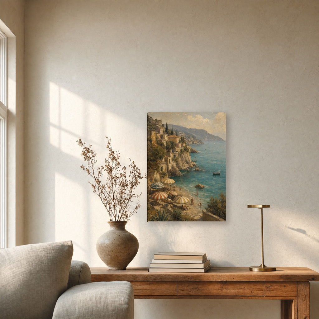 Œuvre accrochée dans un intérieur